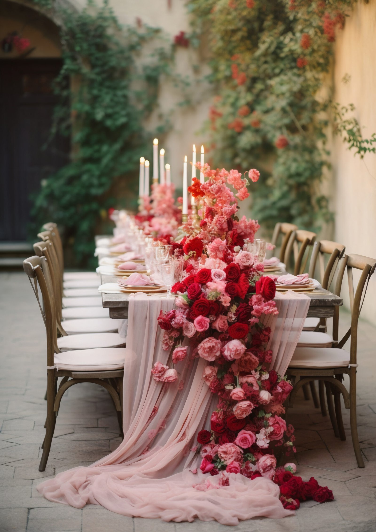 Carefully styled celebration space with thoughtful details